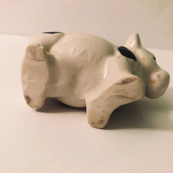 Vintage Lot of 2 Ceramic Cow With Spots  Toothpick Holder Japan - Picture 16 of 16